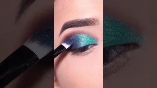 #shorts Blue and green Party eyeshadow Tutorial || Shilpa