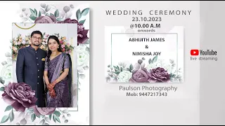 ABHIJITH JAMES & NIMISHA JOY  //  wedding  //