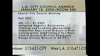 Regular City Council - 01/18/02