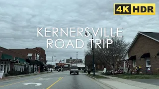 Kernersville Roadtrip | Downtown Road Trip | North Carolina, USA | Cloudy Day | 4K HDR