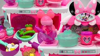 13 Minutes Satisfying with Unboxing Cute Pink Disney Minnie Mouse Mini Kitchen | ASMR (no music)