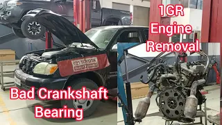 How To Removing 1GR-FE V6 4.0L Engine Of Toyota Tundra || Bad Engine Sound