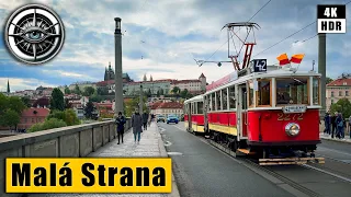 Prague Walking Tour of Lesser Town and Kampa Island 🇨🇿 Czech Republic 4K HDR ASMR