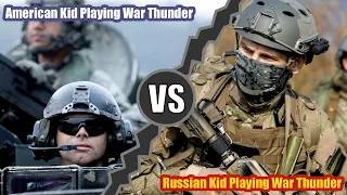 American VS Russian Kid Playing War Thunder