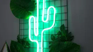 DIY NEON SIGN 🌵 |  Using LED Neon Flex |