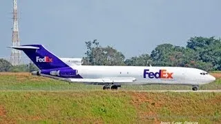 Despedida EMOCIONANTE do 727 200F Fedex  em Viracopos HD