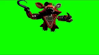 Whitered Foxy Jumpscare Green Screen(Five Nights at Freddy's FNaF)