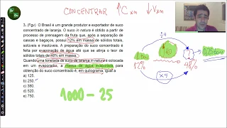 Videocorreção de 10 questões sobre operações com as soluções