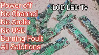 How To Solve All Foults in China Universal Tv Card  | Power off | No Channel | No Adiou | Burning