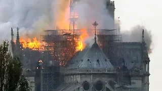 Пожар в соборе Парижской Богоматери | ВЕЧЕР