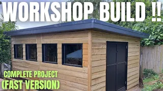 DIY Building a Workshop From Scratch | Complete Build | Fast Version