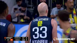 Fenerbahce Beko Istanbul - Partizan Mozzart Bet Belgrade 72-73: Nick Calathes (11 pts, 7 reb, 7 ast)