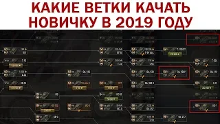 КАКИЕ ВЕТКИ КАЧАТЬ НОВИЧКУ В 2019 ГОДУ World of Tanks