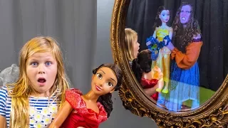 Assistant has Magic Mirror Hunt for Elena of Avalor and Belle Toys