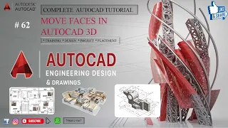 AUTOCAD TUTORIAL || Lecture - 62 Move Face Command In Autocad 3D #autocad #autocad_hindi_tutorial