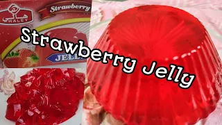 Jelly Dessert Recipe|Strawberry Jelly Recipe|Haley Strawberry jelly|طريقة عمل ها لي فراولة جيلي جلي