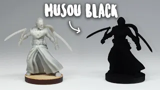 painting with the worlds blackest paint - MUSOU black