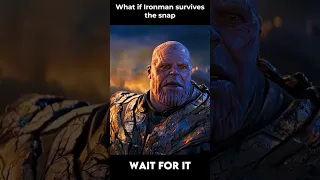 What if Ironman survives the snap Superior Ironman Vs Thanos #shorts #ironman #marvel