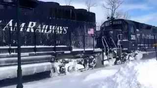 Pan Am Railways Snow Plow in Saco