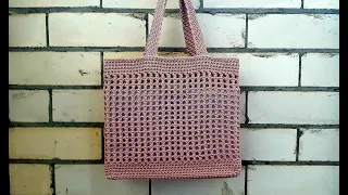 Летняя сумка - авоська крючком. Всё подробно расскажу и покажу. Crochet summer bag.