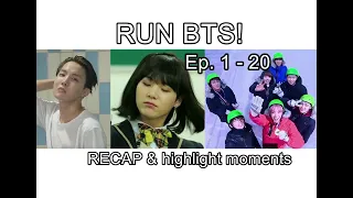 (ENG SUB) BTS RUN Recap: Episodes 1 - 20