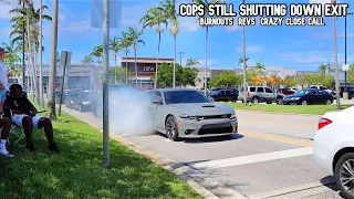 Palm Beach Cars & Coffee Casual Exits, Burnouts, & Close Call!! - September 2022