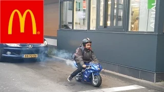 6 YEAR OLD MOTORBIKE DRIVE-THRU PRANK ( MACDRIVE )