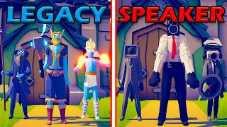 SPEAKERMAN TEAM vs LEGACY TEAM - Totally Accurate Battle Simulator | TABS