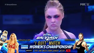 Ronda Rousey Vs Shotzi (I Quit Match), WWE SmackDown, April 29 2022