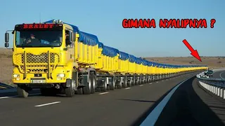 Truck Trailer Terpanjang Di Dunia Dengan Muatan Super Raksasa Gegerkan Warga India!