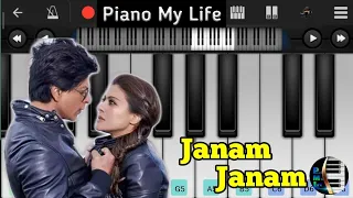 Janam Janam Song Piano Cover | Easy Tutorial | Dilwale | Arijit Singh | SRK-Kajol | Piano My Life.