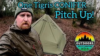 One Tigris Conifer T/C Hot Tent Pitch Up!