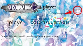 arcaea player plays project sekai (things go about as badly as youd expect if not worse)