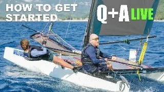 How to Start Sailing - Where to begin⛵️Q+A Live - Your Catamaran Sailing Questions Answered.