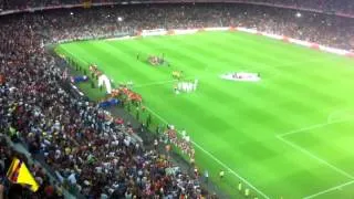 Начало матча Барселона - Реал / 23.08.12 / Barça - Real Mad