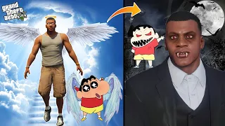 Shinchan And Franklin Become Angel In GTA5 || Vampire Killed Franklin