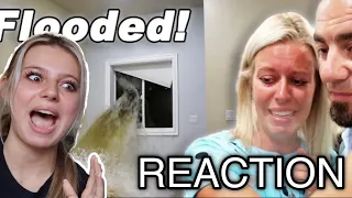 Heavy rainstorm FLOODED our BASEMENT: Reaction video!!