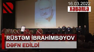 Rüstəm İbrahimbəyov dəfn edildi