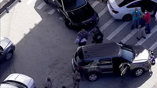 FHP, Miami-Dade officers surround vehicle in Brownsville