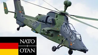 German Army, NATO. Eurocopter Tiger attack helicopters in action.