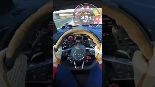AUDI R8 Top speed in the Autobahn 2021 🔥