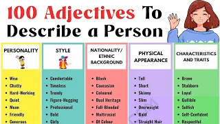 How to Describe People in English | 100 Great Adjectives to Describe a Person