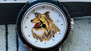 Men's Wrist Watch POLJOT Scottish Collie 1994 limited edition quartz 1 MChZ/POLET Shepherd Dog uhren