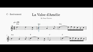 La Valse D'amelie (Yann Tiersen) - Sheet Music