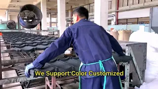 What's the stone coated roofing tiles production process?