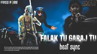 Falak Tu Garaj Tu || KGF Chapter 2 || Free Fire Beat Sync Montage @raiffislive8278