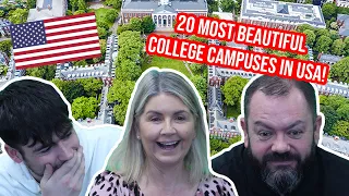 BRITISH FAMILY REACTS TO 20 MOST BEAUTIFUL COLLEGE CAMPUSES IN USA!