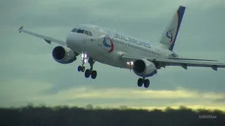 Сильный боковой ветер, посадки в Домодедово 19.12.19