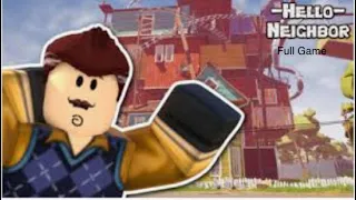 playing roblox hello neighbor with my friend Rayyan @bluekiddoedits