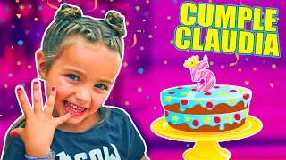 CUMPLEAÑOS 🎉 CLAUDIA 5 AÑOS!! PASTEL y REGALO!! 🎁🎂 Itarte Vlogs